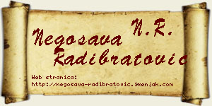 Negosava Radibratović vizit kartica